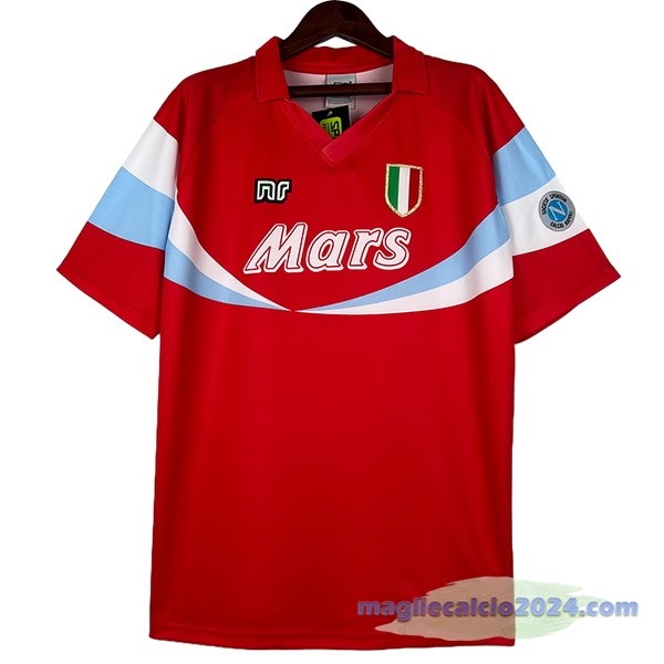 Terza Maglia Napoli Retro 1990 1991 Rosso Poco Prezzo