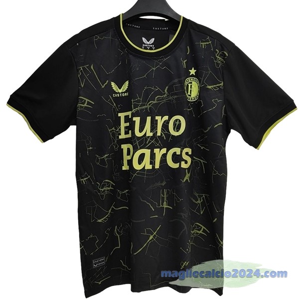 Thailandia Fourth Maglia Feyenoord Rotterdam 2023 2024 Nero Poco Prezzo