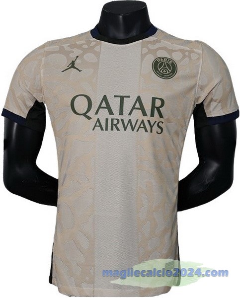 Thailandia Giocatori Fourth Maglia Paris Saint Germain 2023 2024 Giallo Poco Prezzo