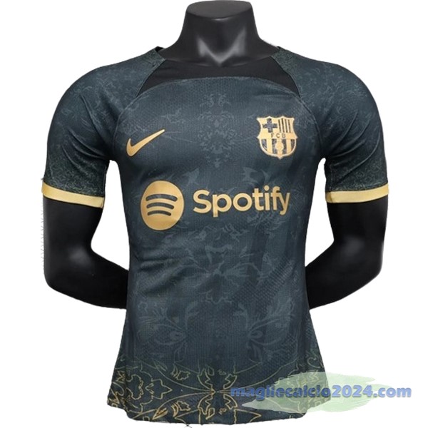 Thailandia Giocatori speciale Maglia Barcelona 2023 2024 Nero Giallo Poco Prezzo