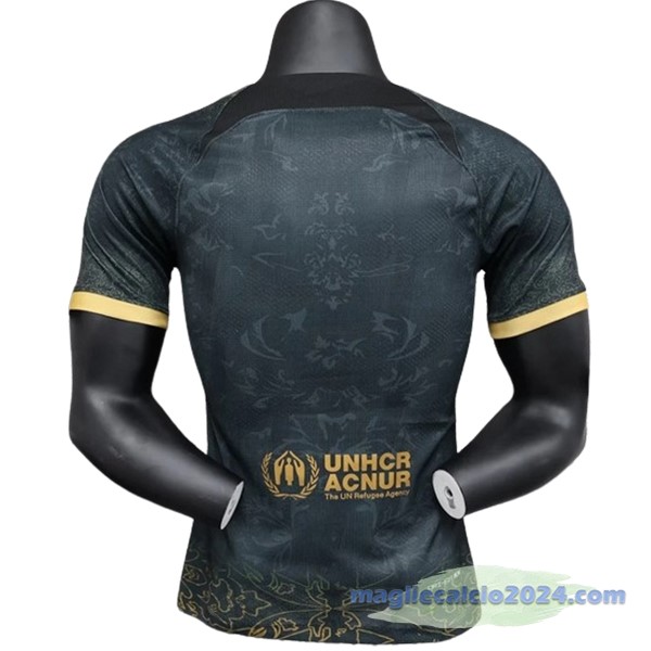 Thailandia Giocatori speciale Maglia Barcelona 2023 2024 Nero Giallo Poco Prezzo