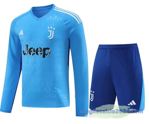 Thailandia Manica lunga Portiere Conjunto De Uomo Bayern Múnich 2023 2024 Blu Poco Prezzo