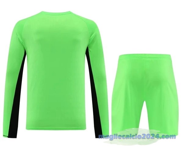 Thailandia Manica lunga Portiere Conjunto De Uomo Bayern Múnich 2023 2024 Verde Poco Prezzo