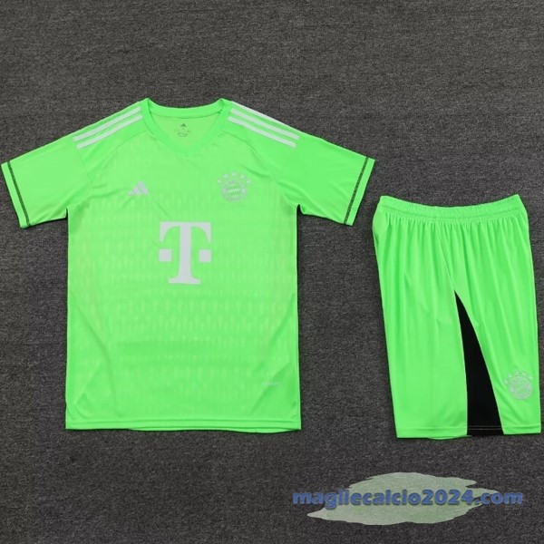 Thailandia Portiere Conjunto De Uomo Bayern Múnich 2023 2024 Verde Poco Prezzo