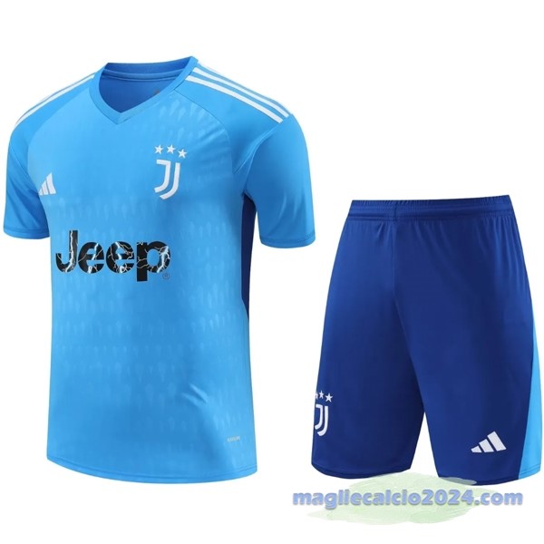 Thailandia Portiere Conjunto De Uomo Juventus 2023 2024 Blu Poco Prezzo