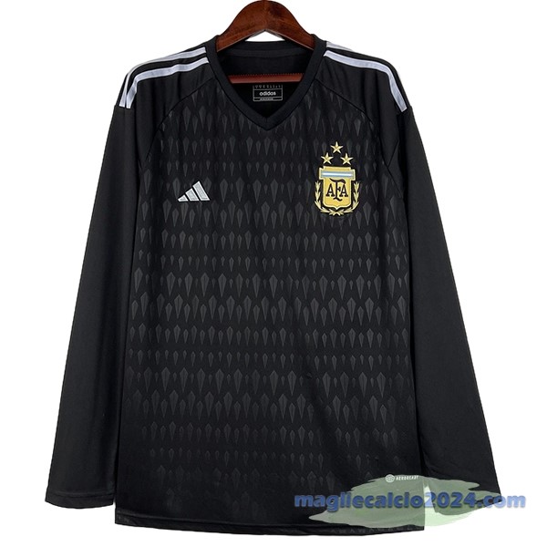 Thailandia Portiere Manica lunga Argentina 2023 Nero Poco Prezzo