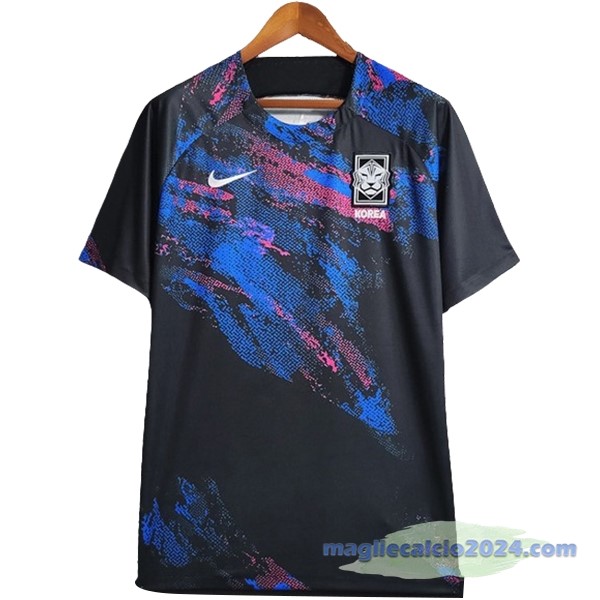 Thailandia Pre partita Maglia Corea del Sud del Sud 2023 Nero Poco Prezzo