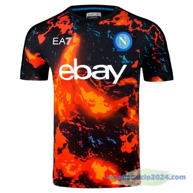 Thailandia Pre partita Maglia Napoli 2023 2024 Arancione Poco Prezzo