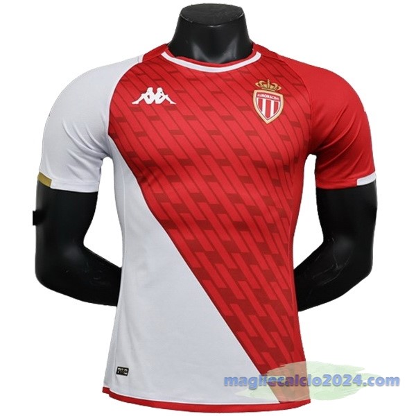 Thailandia Prima Giocatori Maglia AS Monaco 2023 2024 Rosso Bianco Poco Prezzo