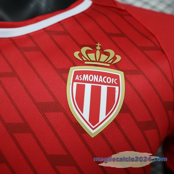 Thailandia Prima Giocatori Maglia AS Monaco 2023 2024 Rosso Bianco Poco Prezzo