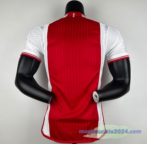Thailandia Prima Giocatori Maglia Ajax 2023 2024 Rosso Bianco Poco Prezzo