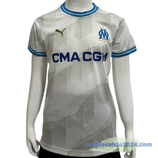 Thailandia Prima Giocatori Maglia Bambino Marsella 2023 2024 Bianco Poco Prezzo