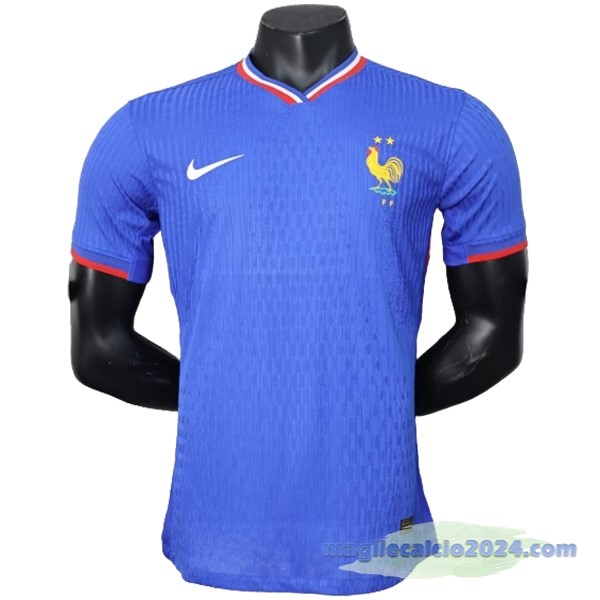 Thailandia Prima Giocatori Maglia Francia 2024 Blu Poco Prezzo