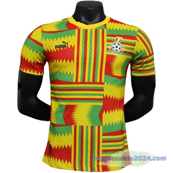 Thailandia Prima Giocatori Maglia Ghana 2023 Giallo Poco Prezzo