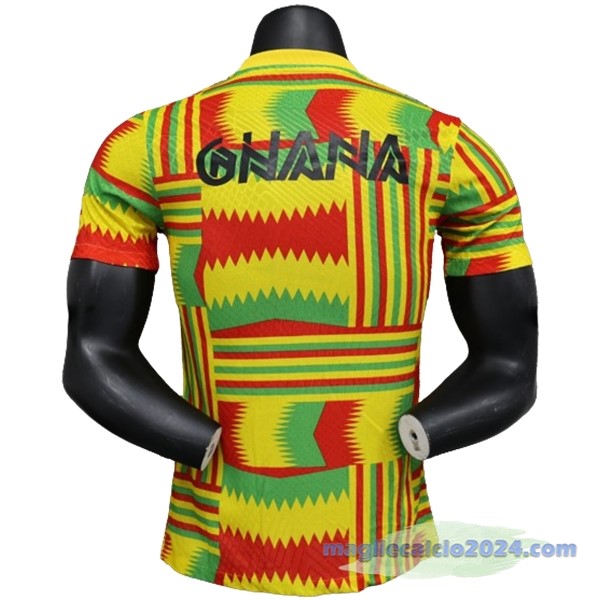Thailandia Prima Giocatori Maglia Ghana 2023 Giallo Poco Prezzo