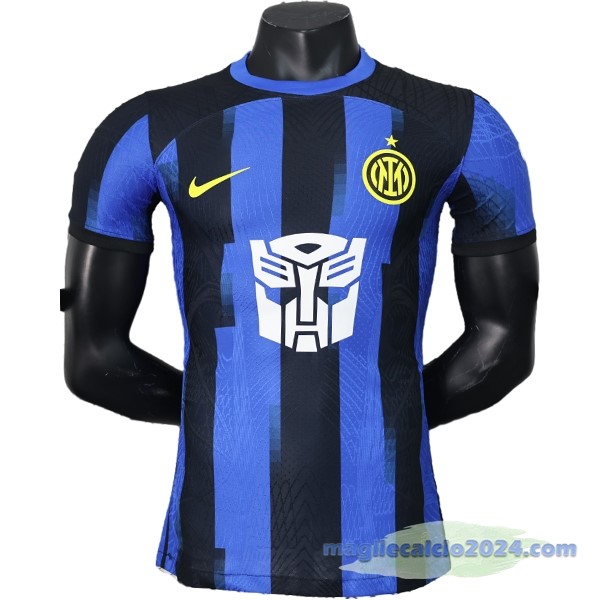 Thailandia Prima Giocatori Maglia Inter Milán 2023 2024 Blu Bianco Poco Prezzo