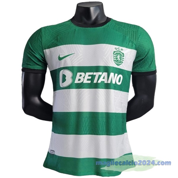 Thailandia Prima Giocatori Maglia Lisboa 2023 2024 Verde Poco Prezzo