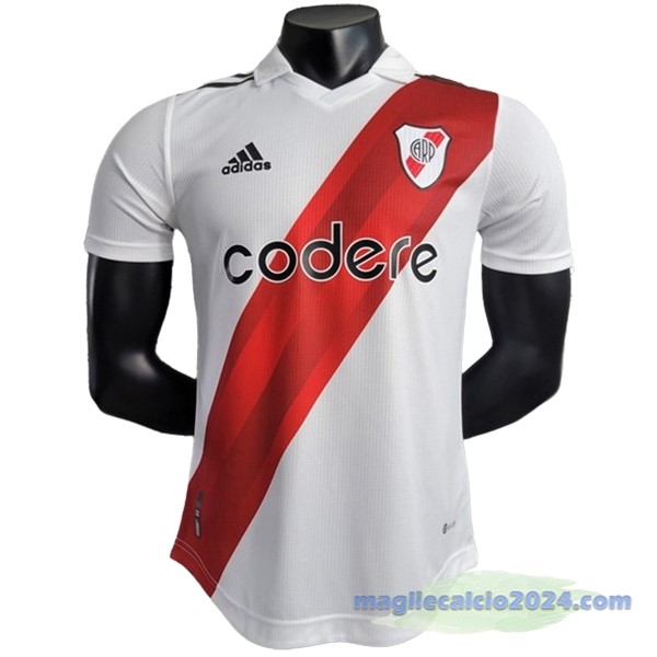 Thailandia Prima Giocatori Maglia River Plate 2023 2024 Bianco Poco Prezzo