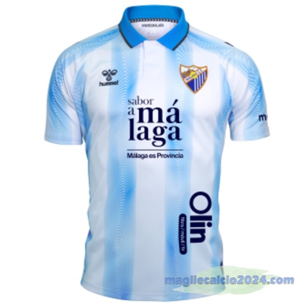 Thailandia Prima Maglia Málaga CF 2023 2024 Blu Bianco Poco Prezzo