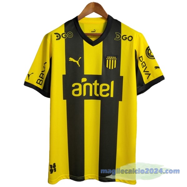 Thailandia Prima Maglia Penarol 2023 2024 Nero Giallo Poco Prezzo