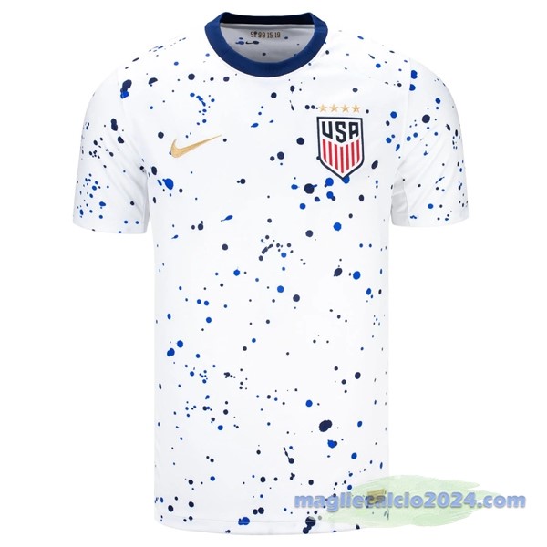 Thailandia Prima Maglia Stati Uniti 2023 Bianco Poco Prezzo