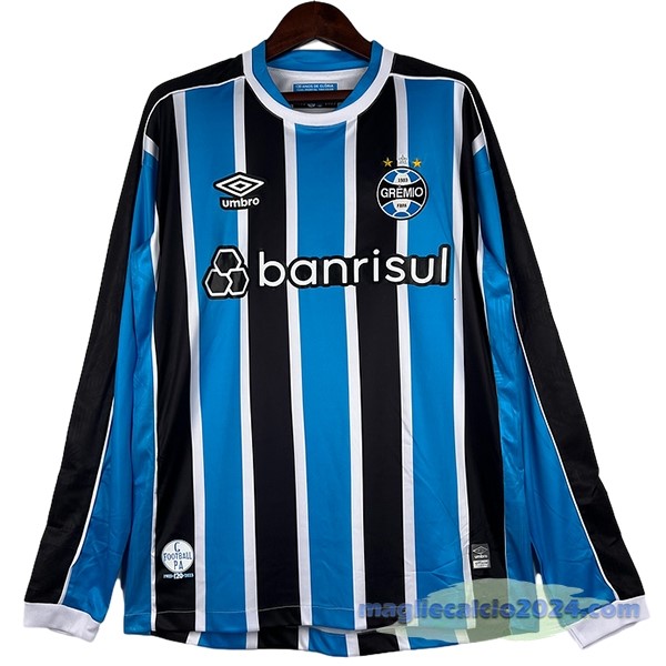 Thailandia Prima Manica lunga Grêmio 2023 2024 Blu Poco Prezzo