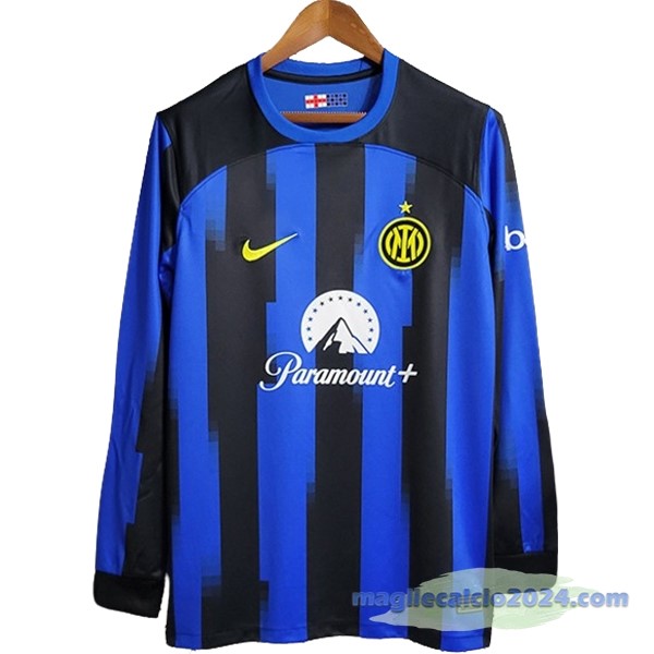 Thailandia Prima Manica lunga Inter Milán 2023 2024 Blu Poco Prezzo