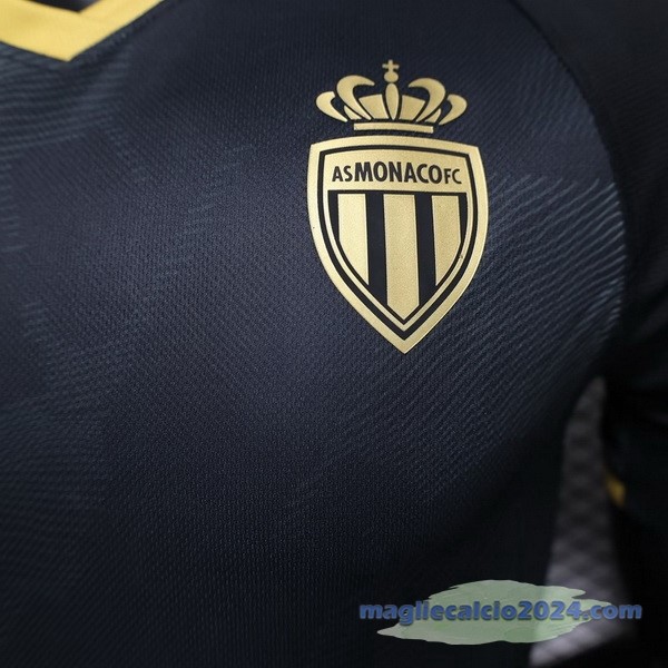 Thailandia Seconda Giocatori Maglia AS Monaco 2023 2024 Nero Poco Prezzo