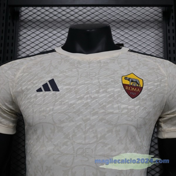 Thailandia Seconda Giocatori Maglia As Roma 2023 2024 Bianco Poco Prezzo