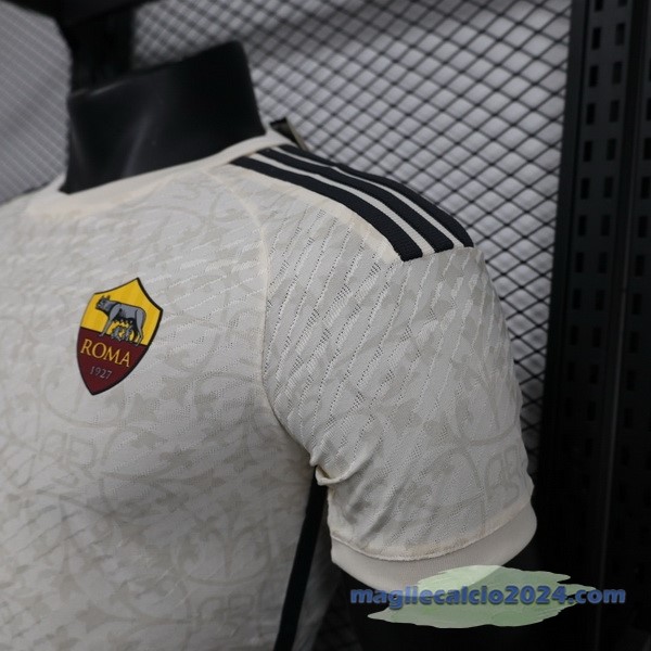 Thailandia Seconda Giocatori Maglia As Roma 2023 2024 Bianco Poco Prezzo