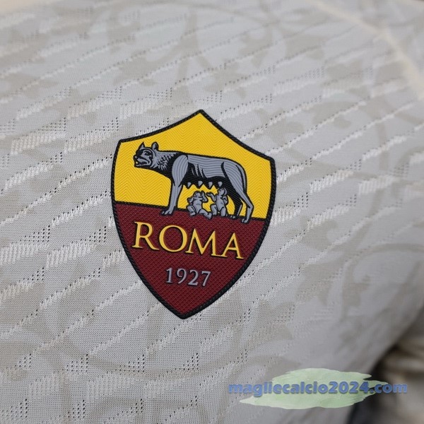 Thailandia Seconda Giocatori Maglia As Roma 2023 2024 Bianco Poco Prezzo