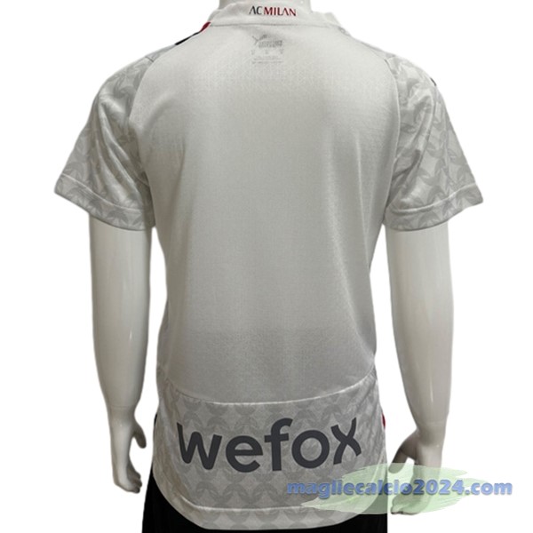 Thailandia Seconda Giocatori Maglia Bambino AC Milan 2023 2024 Bianco Poco Prezzo