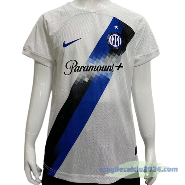 Thailandia Seconda Giocatori Maglia Bambino Inter Milán 2023 2024 Bianco Poco Prezzo