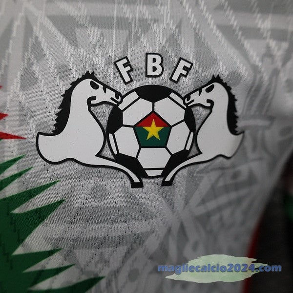 Thailandia Seconda Giocatori Maglia Burkina Faso 2024 Bianco Poco Prezzo