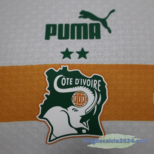 Thailandia Seconda Giocatori Maglia Costa d'Avorio 2022 Bianco Poco Prezzo