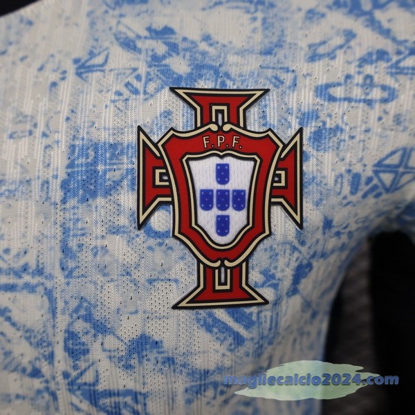 Thailandia Seconda Giocatori Maglia Portogallo 2024 Blu Poco Prezzo