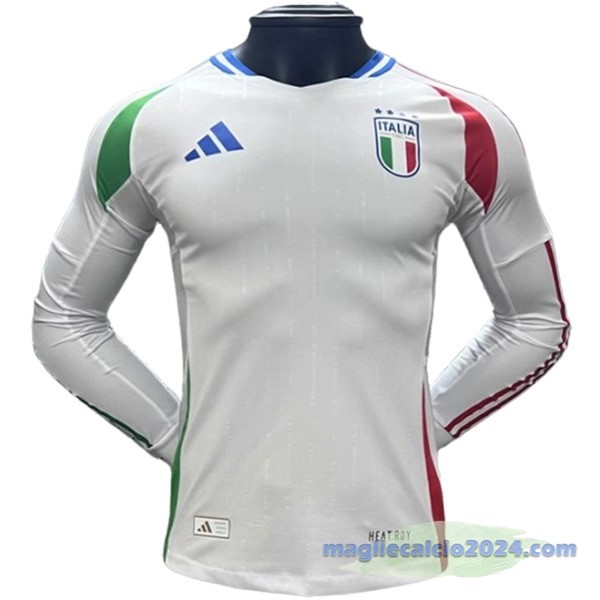 Thailandia Seconda Giocatori Manica lunga Italia 2024 Bianco Poco Prezzo