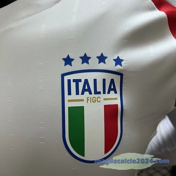Thailandia Seconda Giocatori Manica lunga Italia 2024 Bianco Poco Prezzo