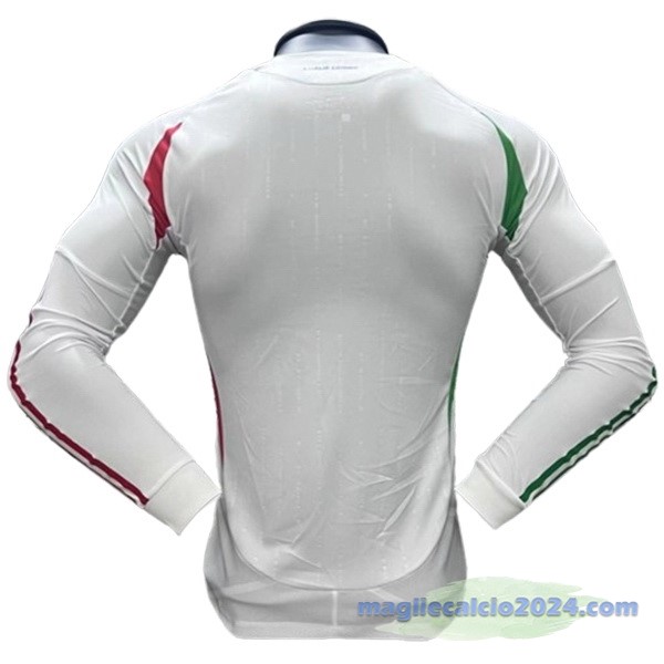 Thailandia Seconda Giocatori Manica lunga Italia 2024 Bianco Poco Prezzo