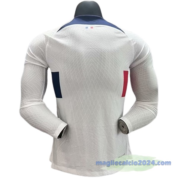 Thailandia Seconda Giocatori Manica lunga Paris Saint Germain 2023 2024 Bianco Poco Prezzo