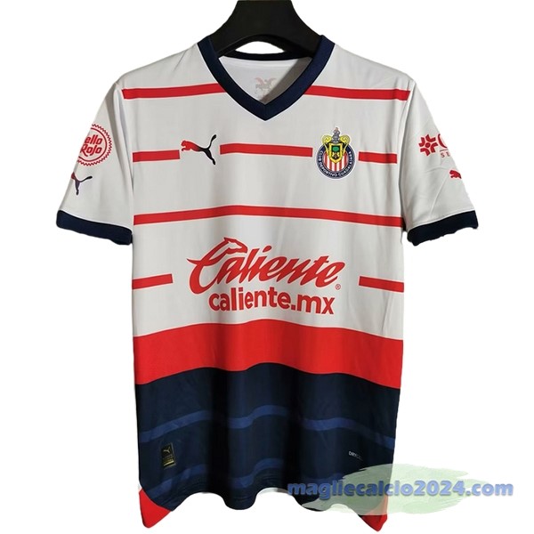Thailandia Seconda Maglia CD Guadalajara 2023 2024 Bianco Poco Prezzo