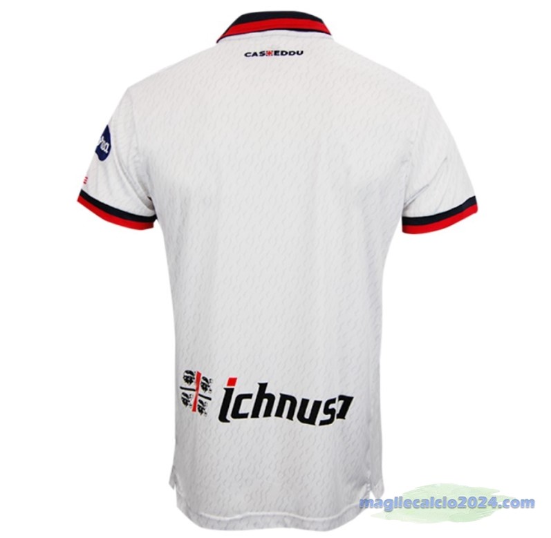 Thailandia Seconda Maglia Cagliari Calcio 2023 2024 Bianco Poco Prezzo