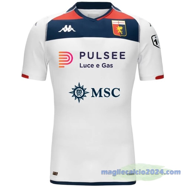 Thailandia Seconda Maglia Genoa 2023 2024 Bianco Poco Prezzo
