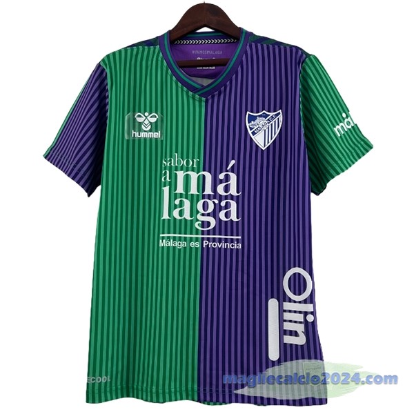 Thailandia Seconda Maglia Málaga CF 2023 2024 Verde Purpureo Poco Prezzo