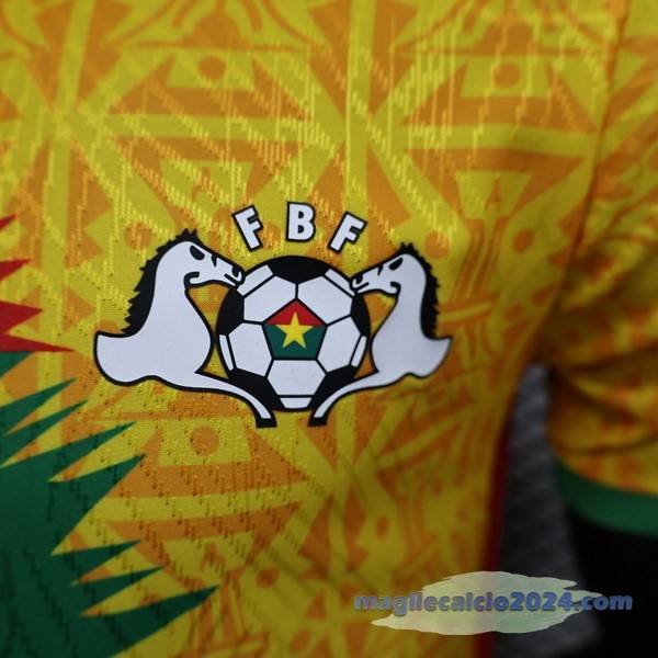 Thailandia Terza Giocatori Maglia Burkina Faso 2024 Giallo Poco Prezzo