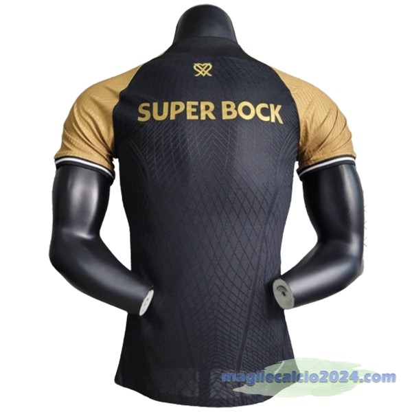 Thailandia Terza Giocatori Maglia Lisboa 2023 2024 Nero Giallo Poco Prezzo