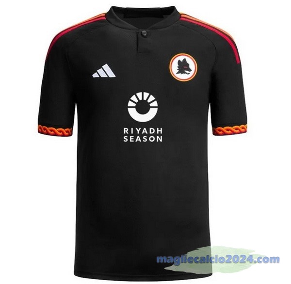 Thailandia Terza Maglia As Roma 2023 2024 II Nero Poco Prezzo