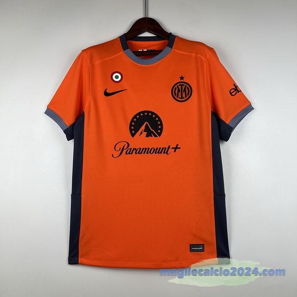 Thailandia Terza Maglia Inter Milán 2023 2024 Arancione Poco Prezzo