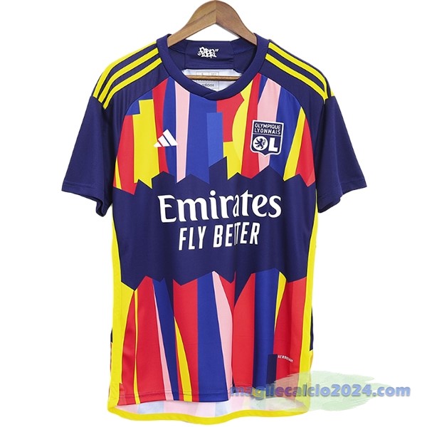 Thailandia Terza Maglia Lyon 2023 2024 Blu Giallo Poco Prezzo