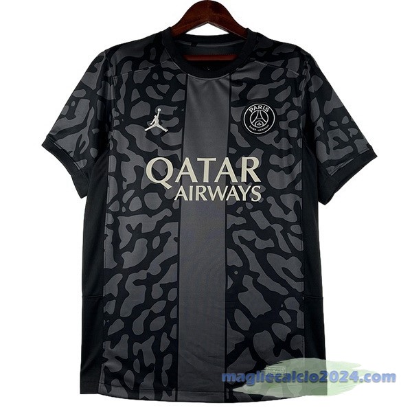 Thailandia Terza Maglia Paris Saint Germain 2023 2024 Nero Poco Prezzo